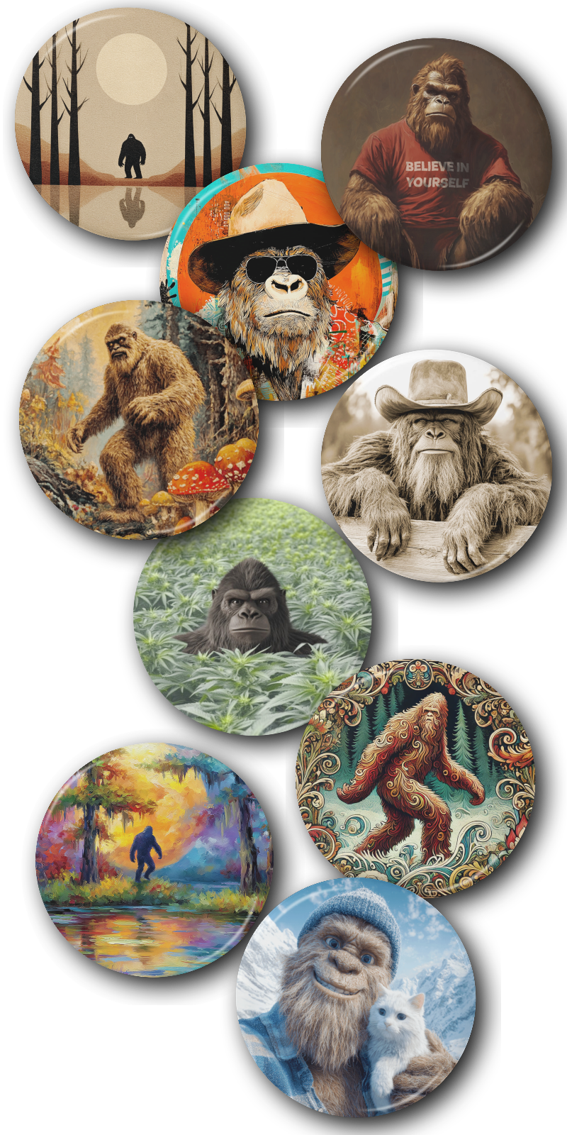 Group-Bigfoot Bigfoot Buttons x