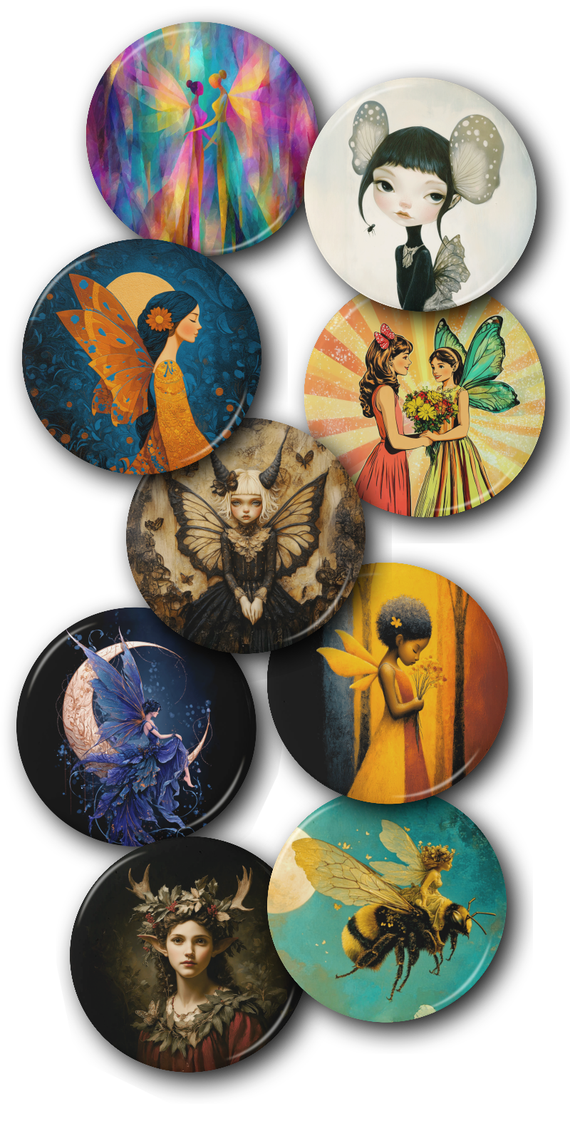 Group-Fairies Fairy Buttons