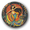 BOHO Mermaid - One Inch Pinback Button