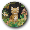 Baby Bobcat - One Inch Pinback Button