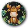Baby Moose - One Inch Pinback Button
