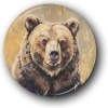Vintage Bear - One Inch Pinback Button
