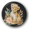 Baby Mountain Lion - Zoo Animals - One Inch Pinback Button