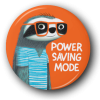 Power Saving Mode Sloth - Zoo Animals - One Inch Pinback Button