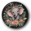 Baby Elephant - Zoo Animals - One Inch Pinback Button