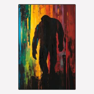 Abstract Bigfoot Magnet
