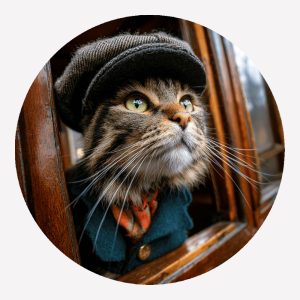 Carl – Cats in Hats Magnet