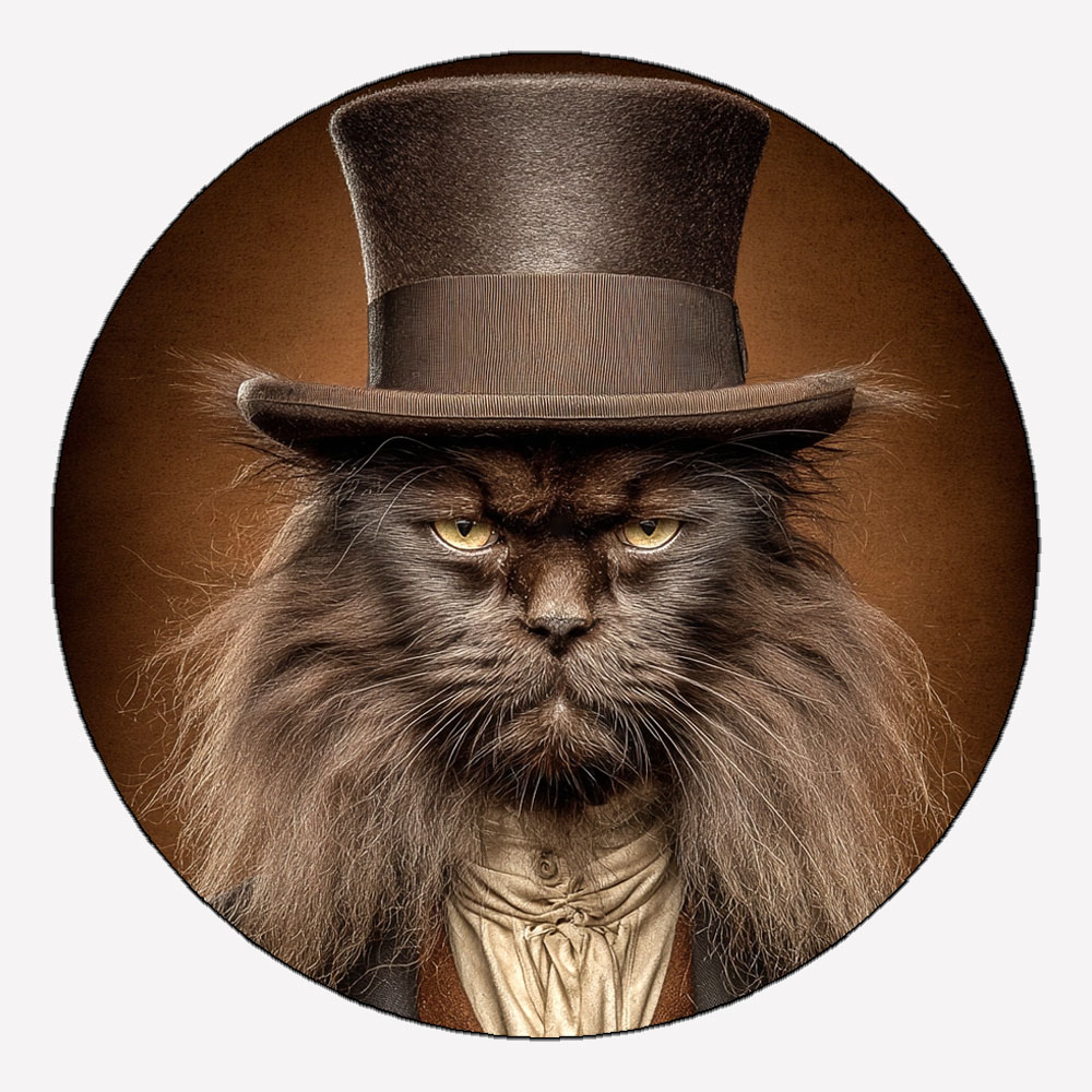 Smoky from Detroit – Cats in Hats Magnet