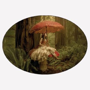 Fairy Caught in the Rain Magnet